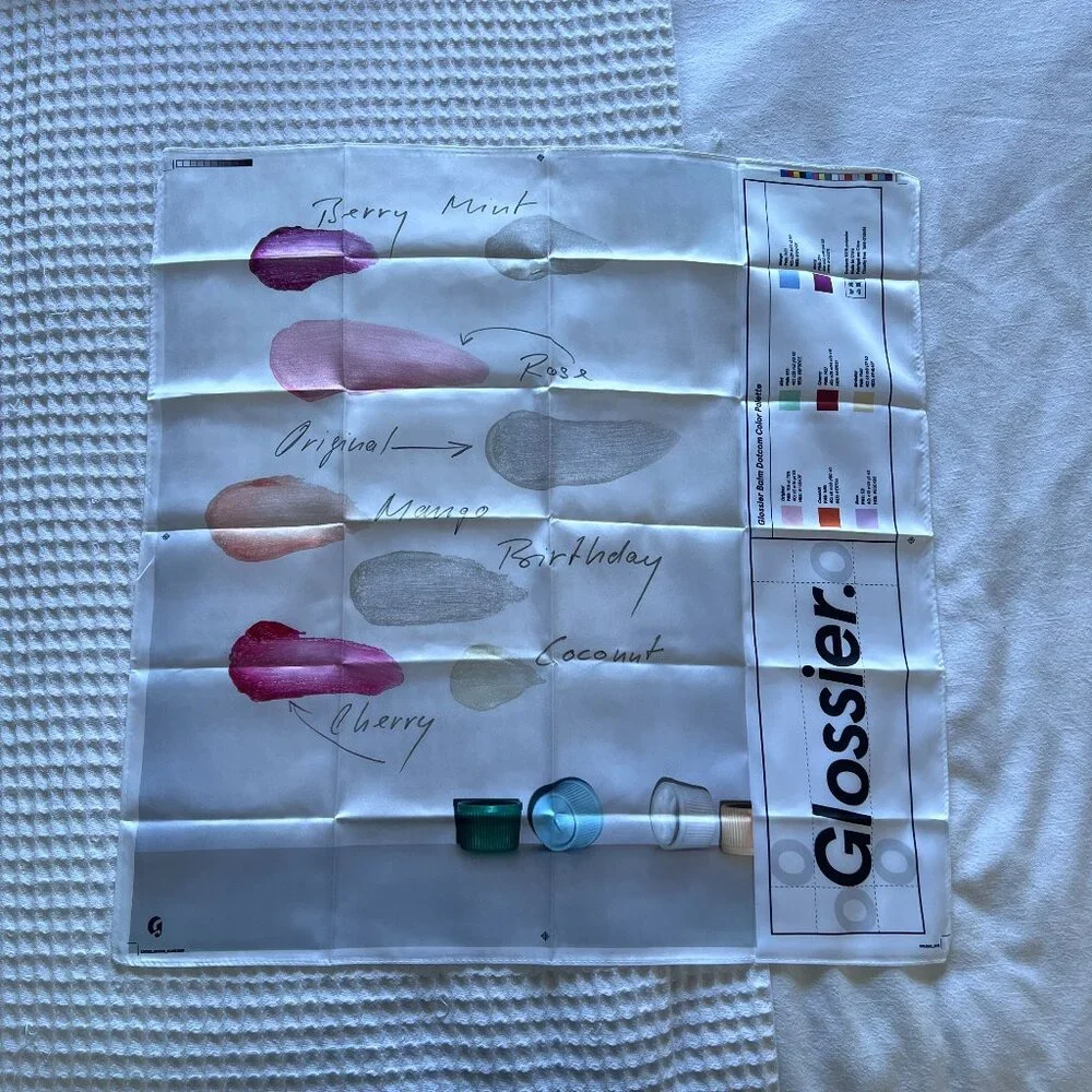 Glossier Limitied Edition Balm Dot Com Scarf
